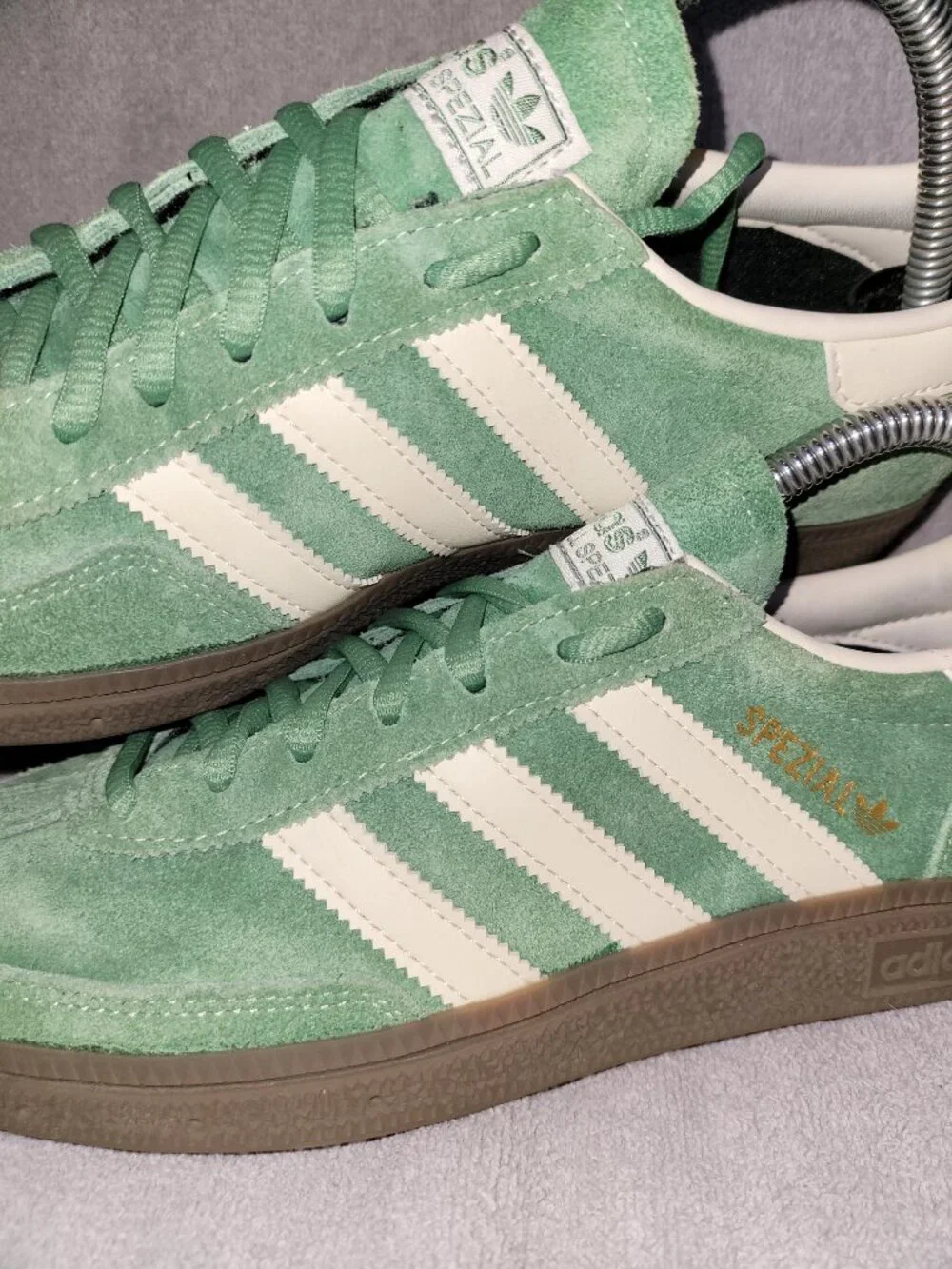 Adidas HANDBALL SPEZIAL IG6192 Preloved Green White Brown Gum Men's Size 7.5